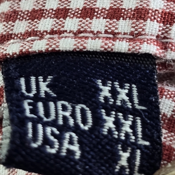 Barbour Shirt Mens XXL Red White Gingham Button Down Maxx Plaid Long Sleeve - Picture 4 of 13